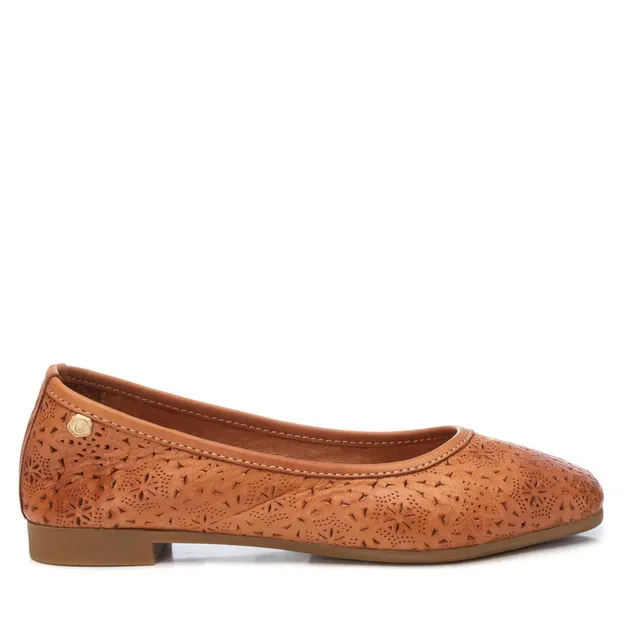 Carmela 16158204 ballerine cuir marron ajourée