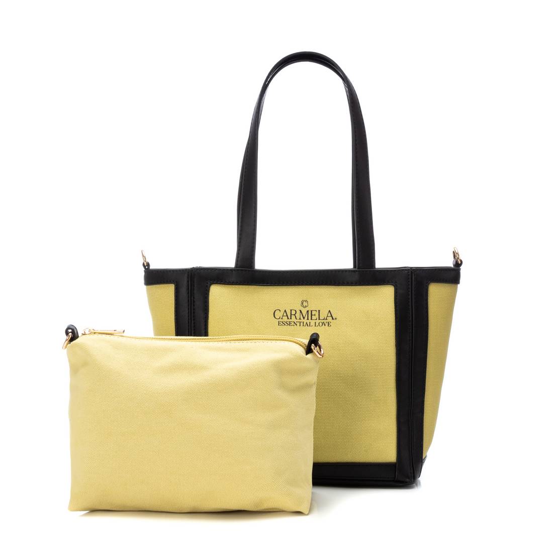 Carmela 18609405 sac épaule textile jaune 30x45