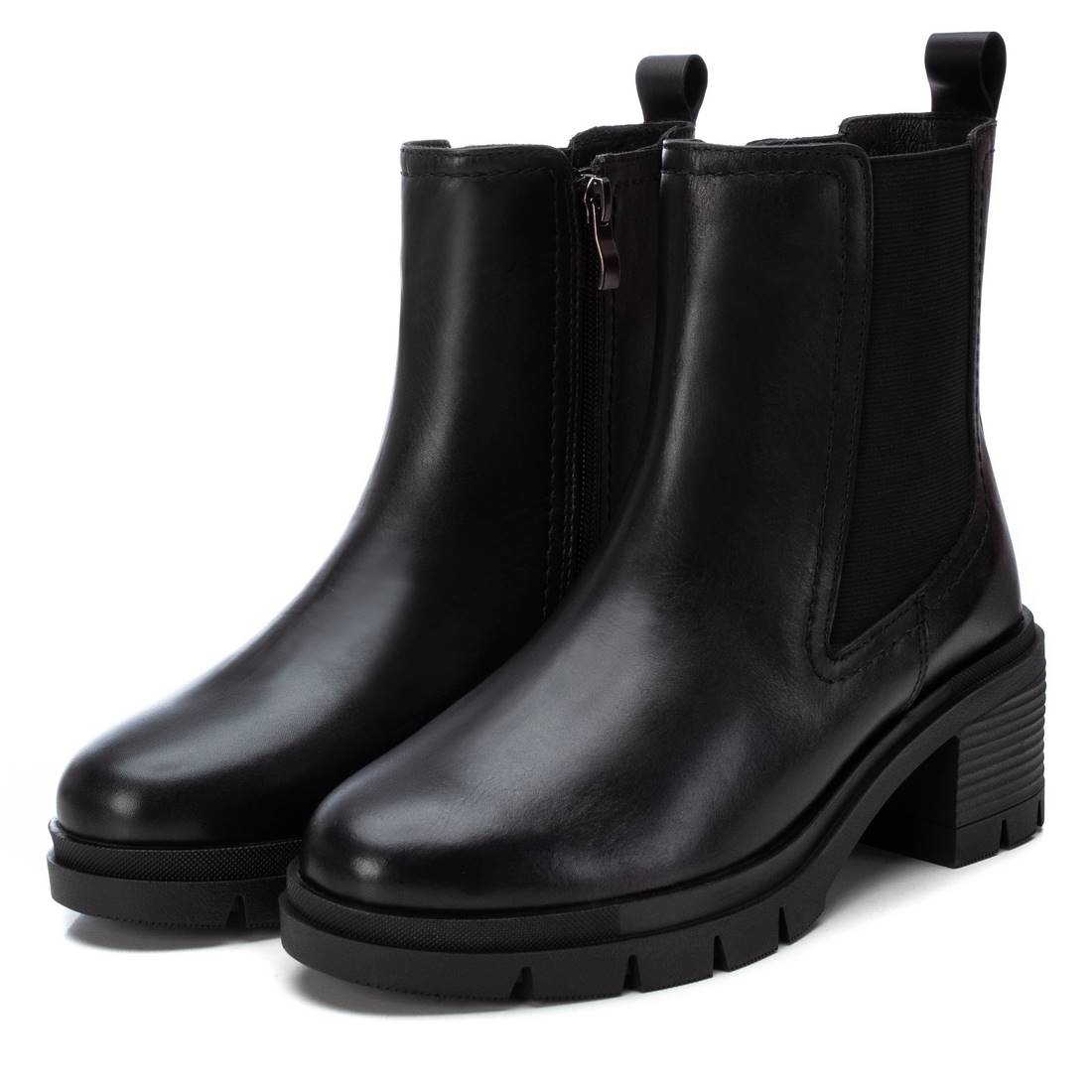 Carmela 16197502 bottines cuir noir talon 7 cm