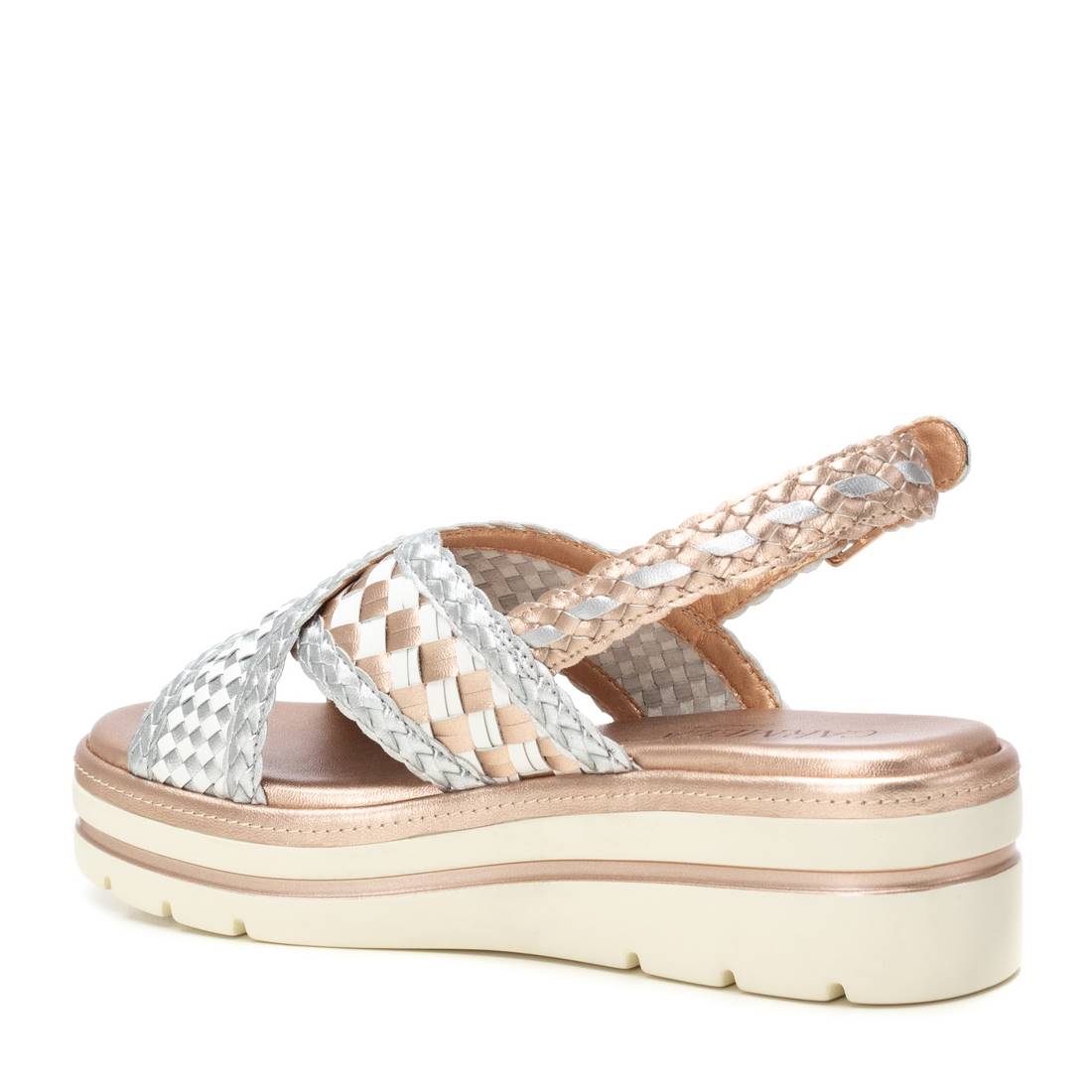 Carmela 16225602 sandales femme nude cuir tressé