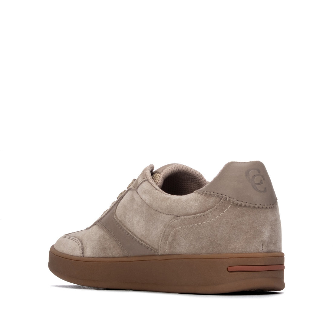 Carmela 16437207 sneaker taupe cuir lacets