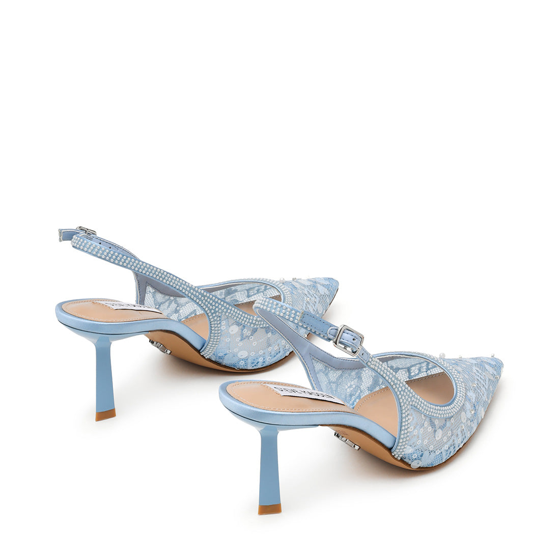Steve Madden Emari escarpins bleu ciel slingback talon 10 cm