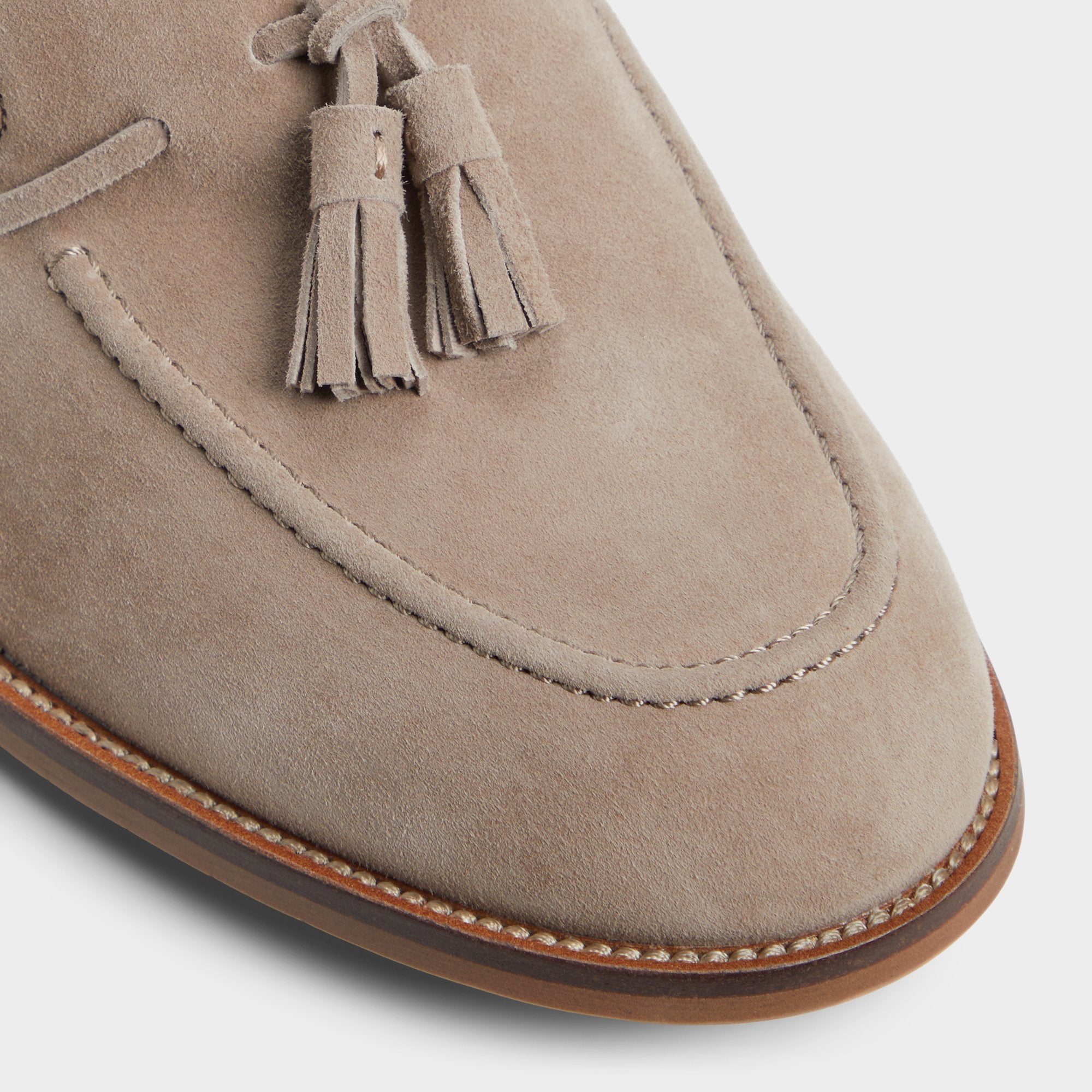 ALDO Nunez mocassins cuir suède taupe