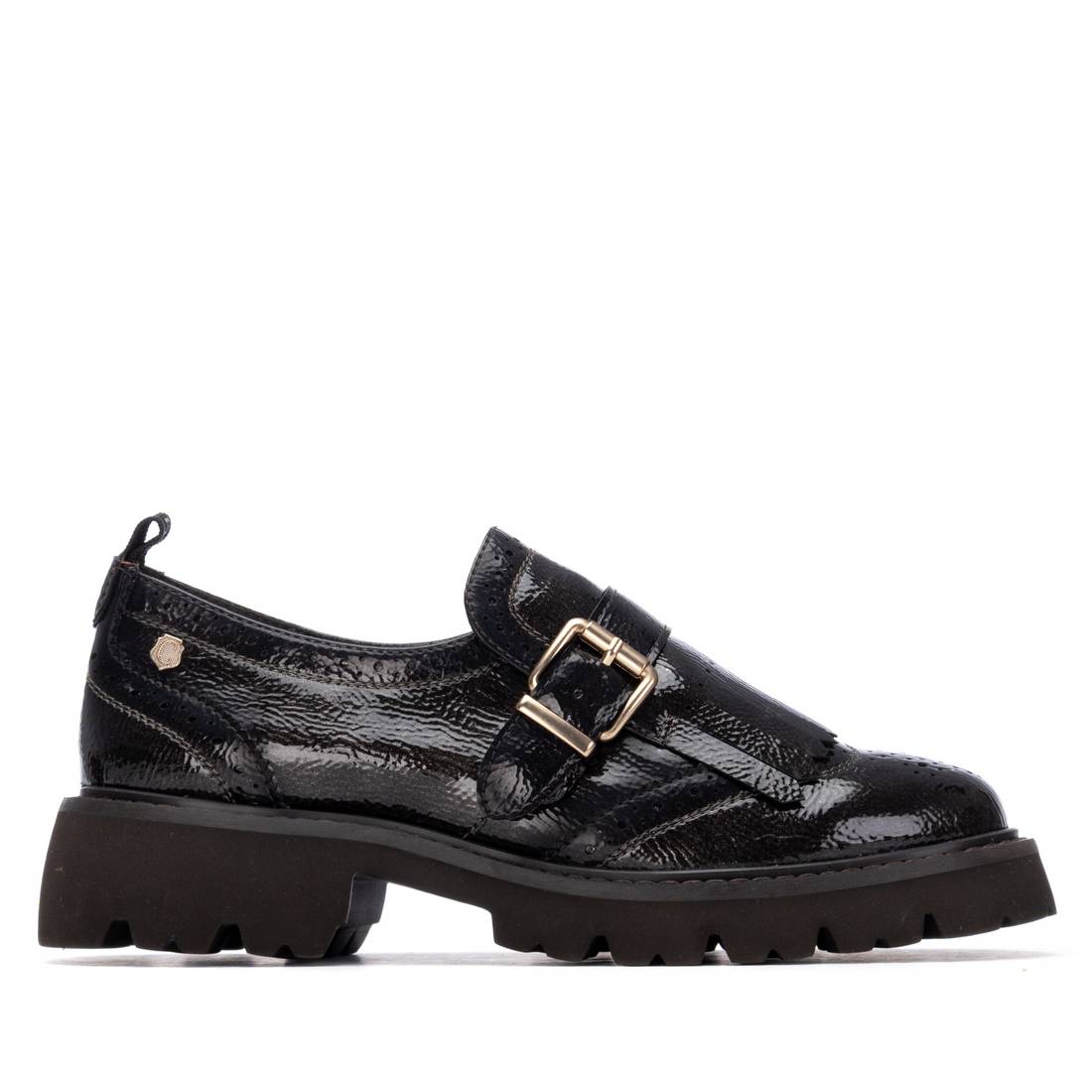 Carmela 16259402 mocassin femme gris verni talon