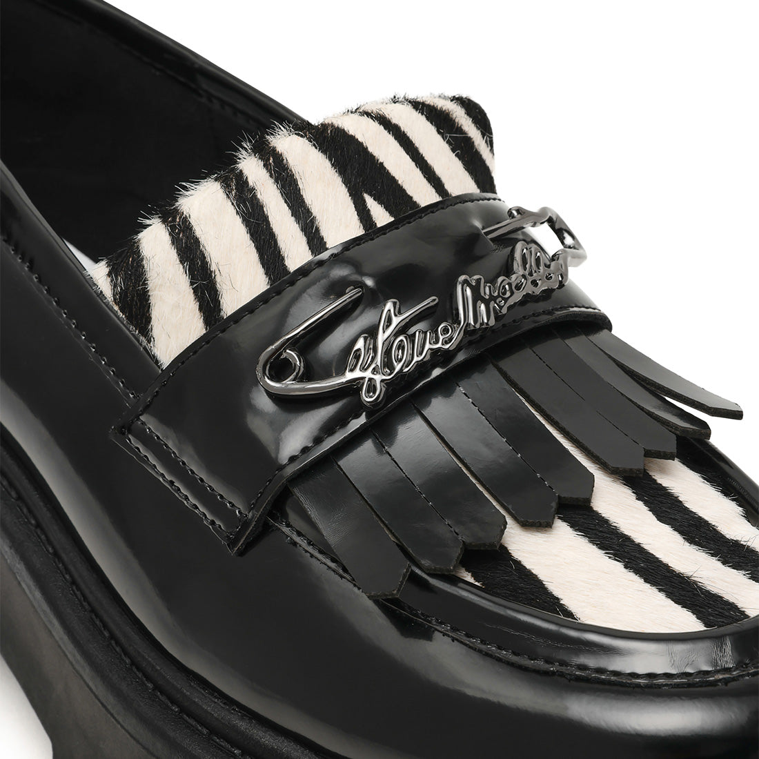 Steve Madden On-Call mocassins cuir noir semelle 3 cm