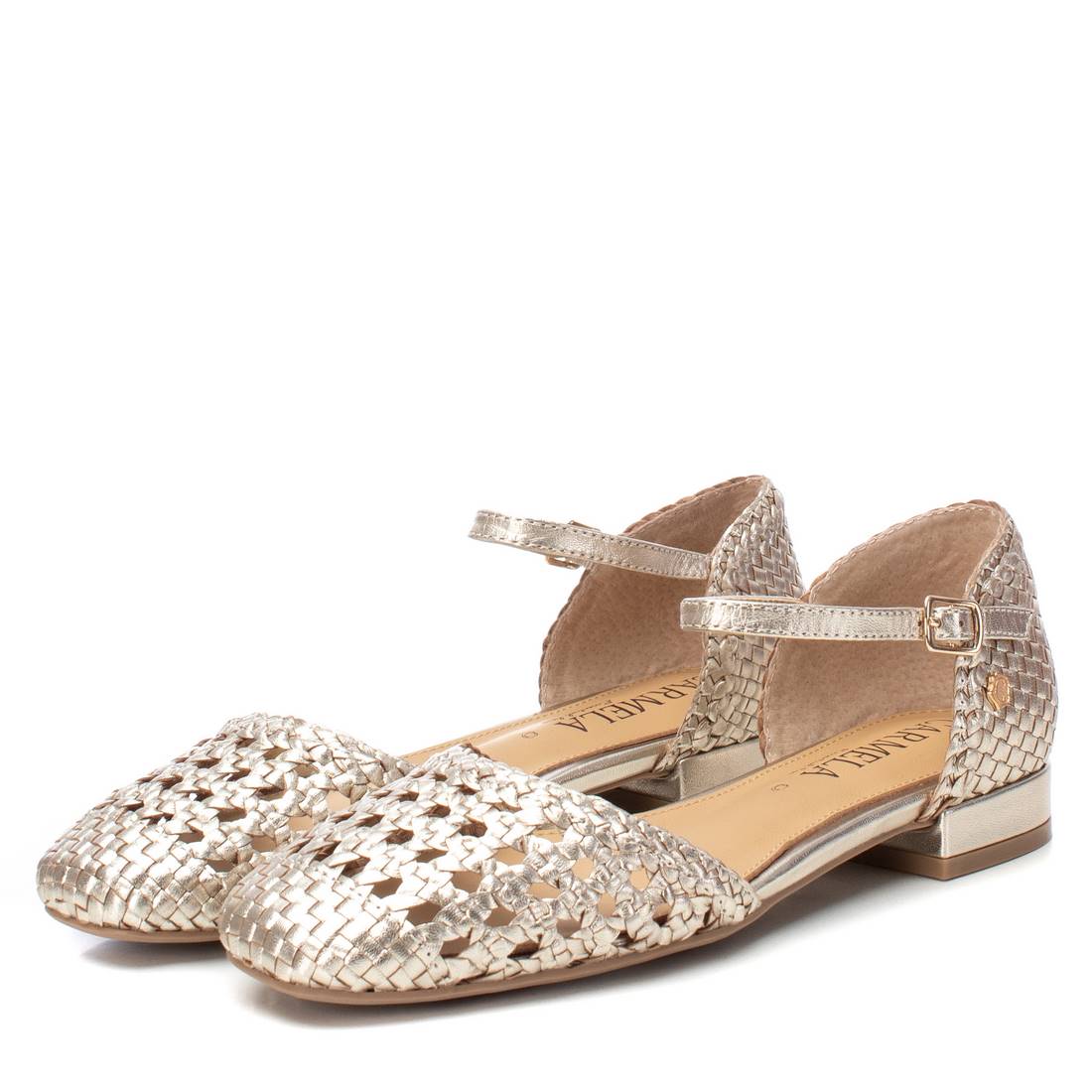 Carmela 16147101 ballerine femme doré cuir bride