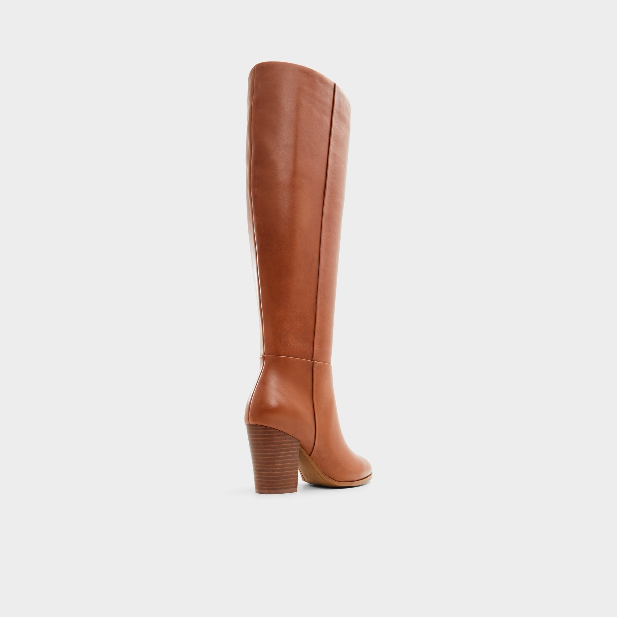 Aldo Belide bottes hautes mollet large marron