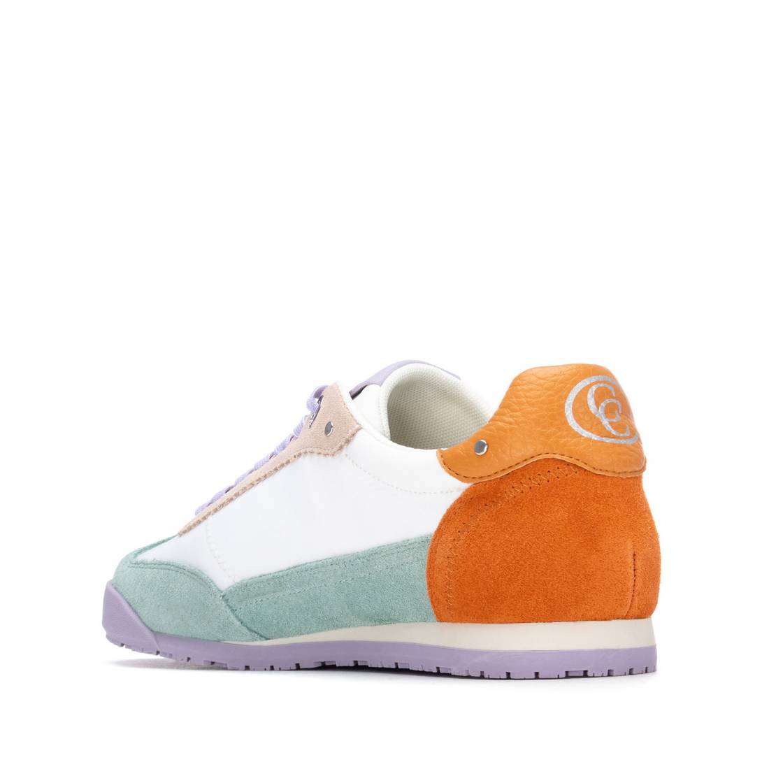 Carmela 16311908 sneaker cuir kaki lacet semelle plate