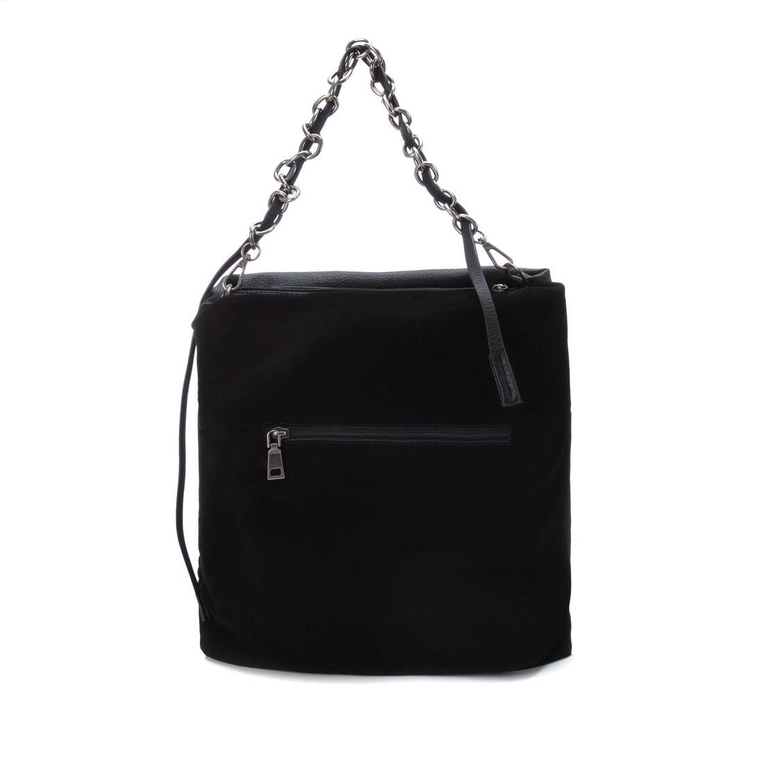 Carmela 18600401 sac cuir noir tressé 37 cm
