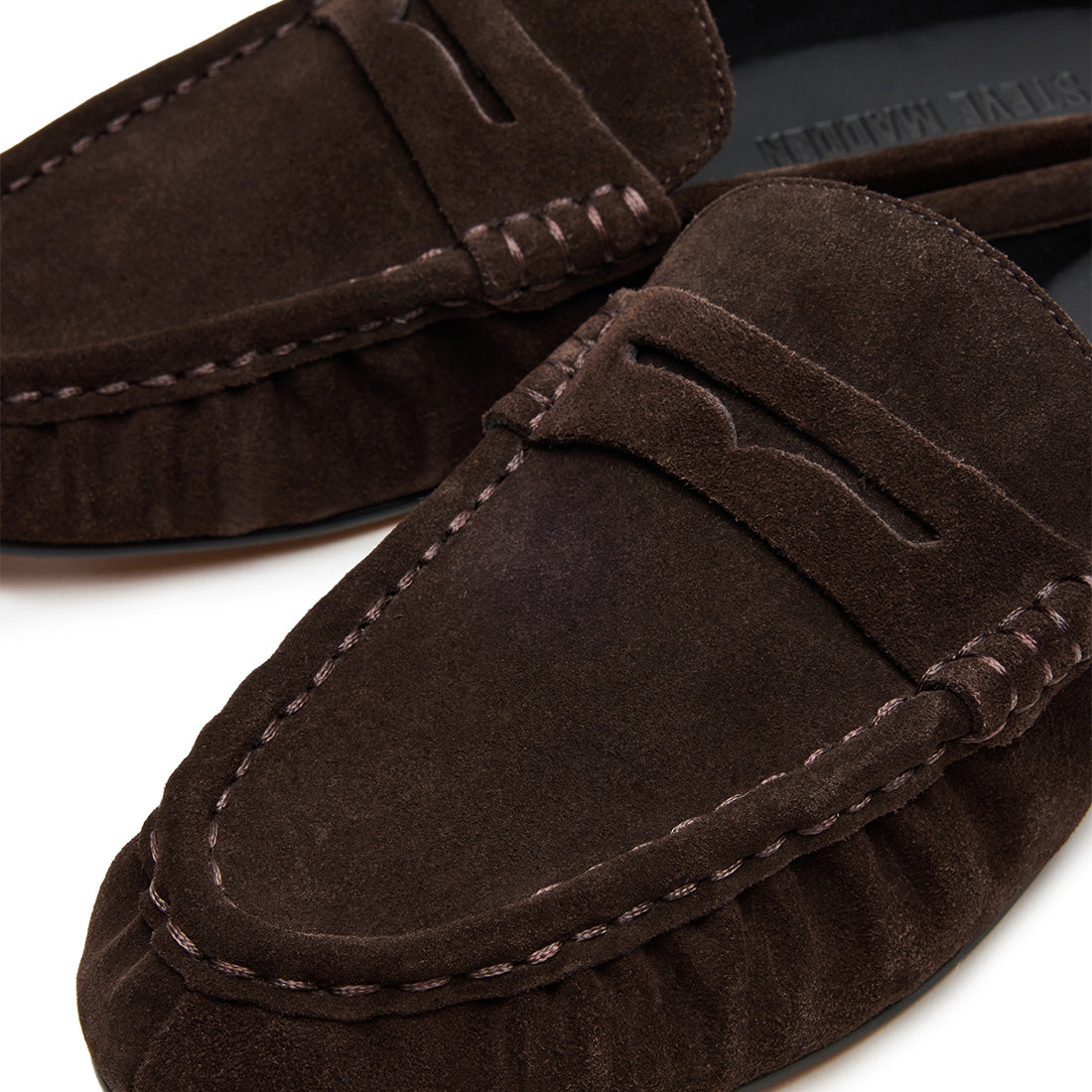 Steve Madden Rafe mule daim marron chocolat slip-on