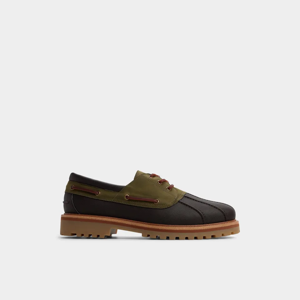 ALDO Finn chaussures bateau toile olive homme