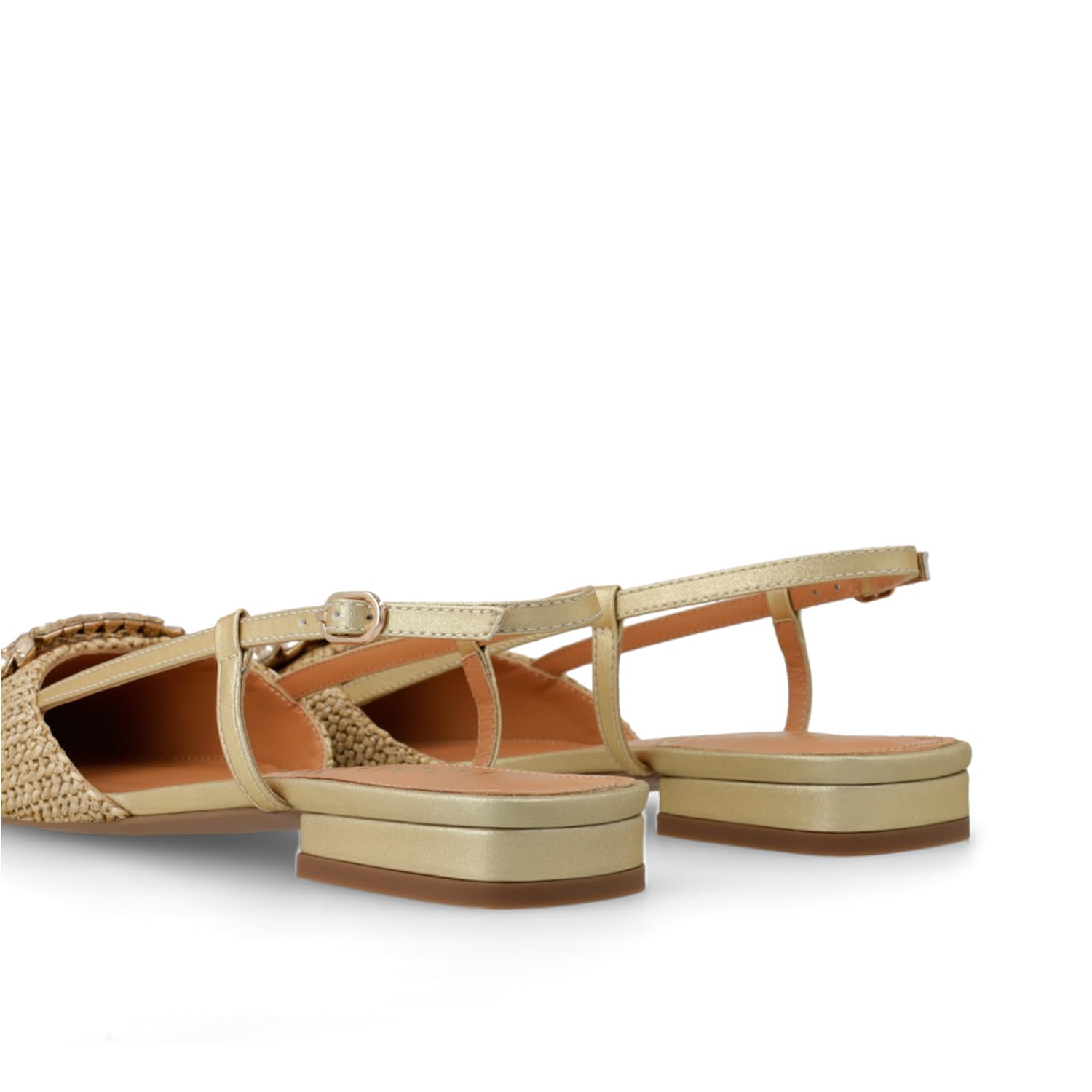 LODI BO5504 ballerines dorées cuir véritable