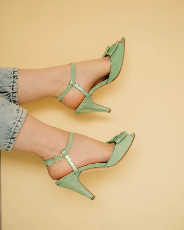 Dessine Moi Un Soulier Charlotte Ouvert sandale menthe sirène