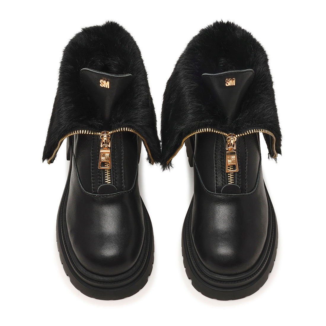 Steve Madden Ripstorm bottines cuir noir zip