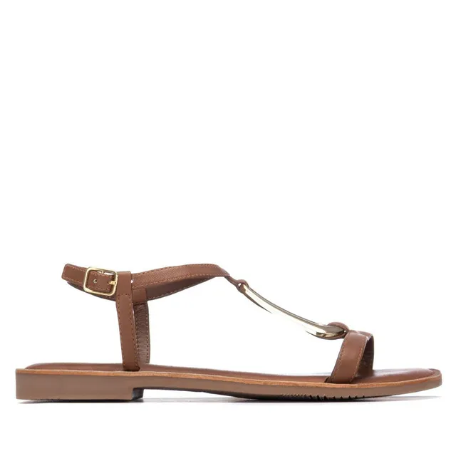 Carmela 16329501 sandales cuir camel talon bas