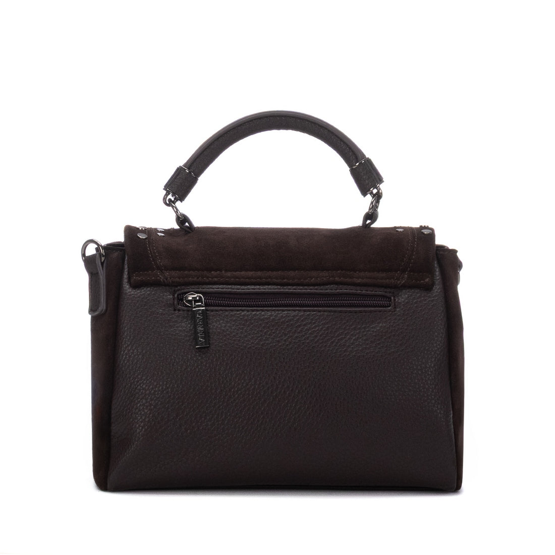 Carmela 18623502 sac bandoulière cuir marron clouté