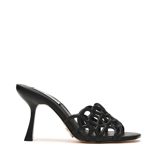 Steve Madden Seesaw sandales noir cuir talon 8 cm