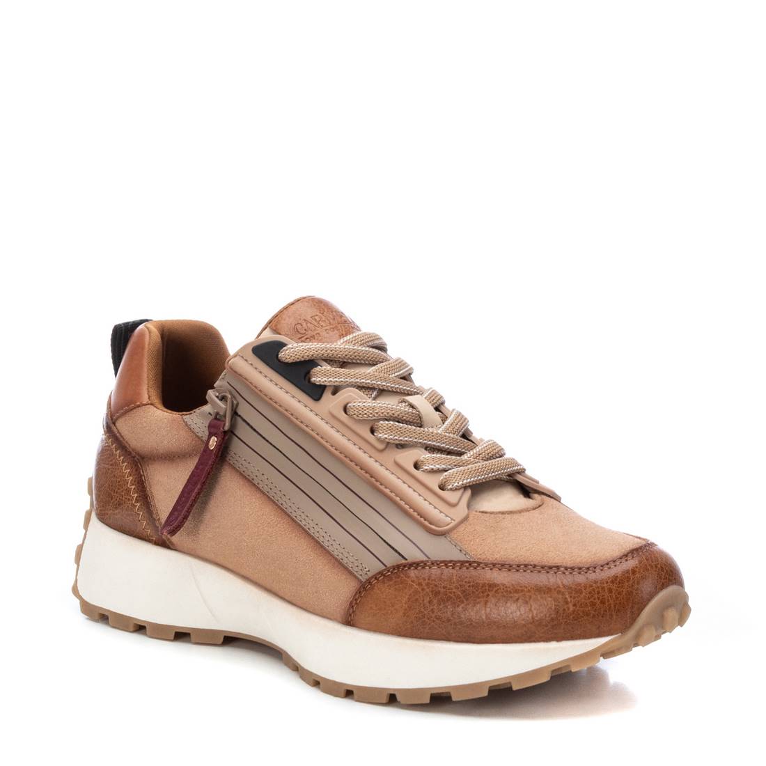 Carmela 16086301 basket cuir marron zip