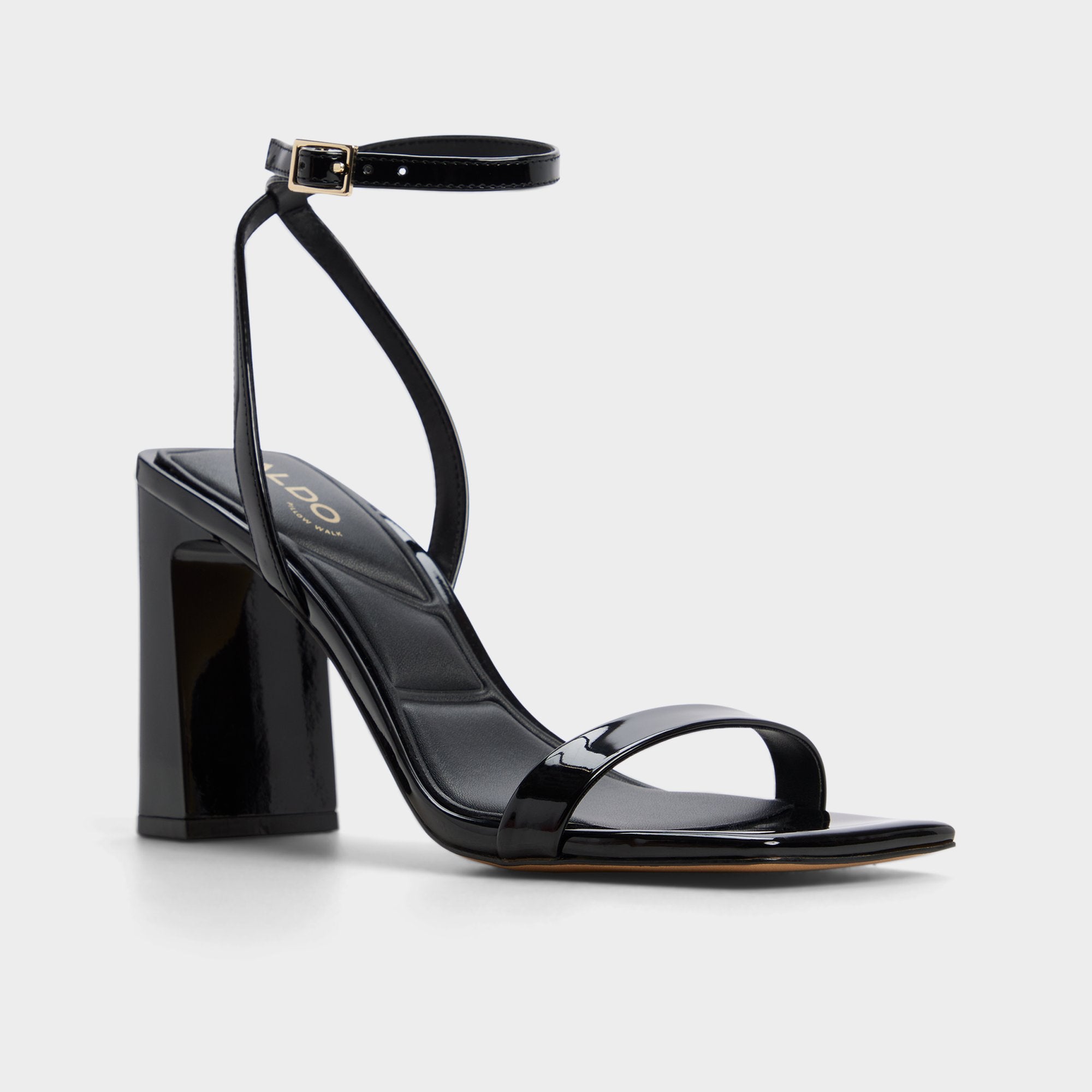 ALDO Azzira sandales talon noires vernies