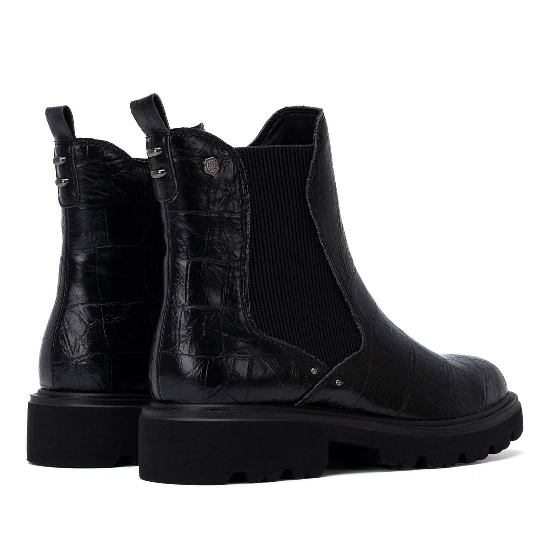 Carmela 16431001 bottines chelsea femme noir talon
