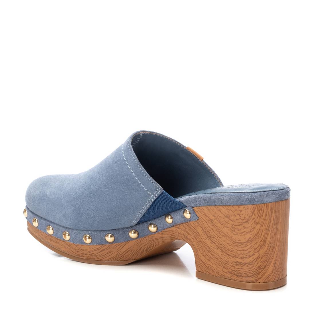 Carmela 16147506 sabot cuir bleu talon 7 cm