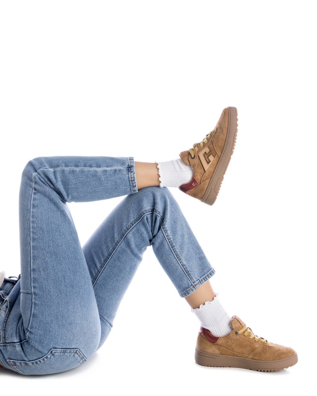 Carmela 16180601 sneaker suède marron métallisé