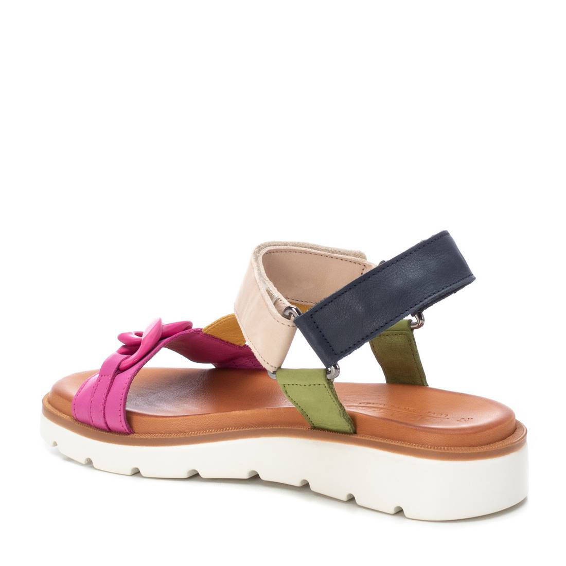 Carmela 16081401 sandale femme violet cuir plat