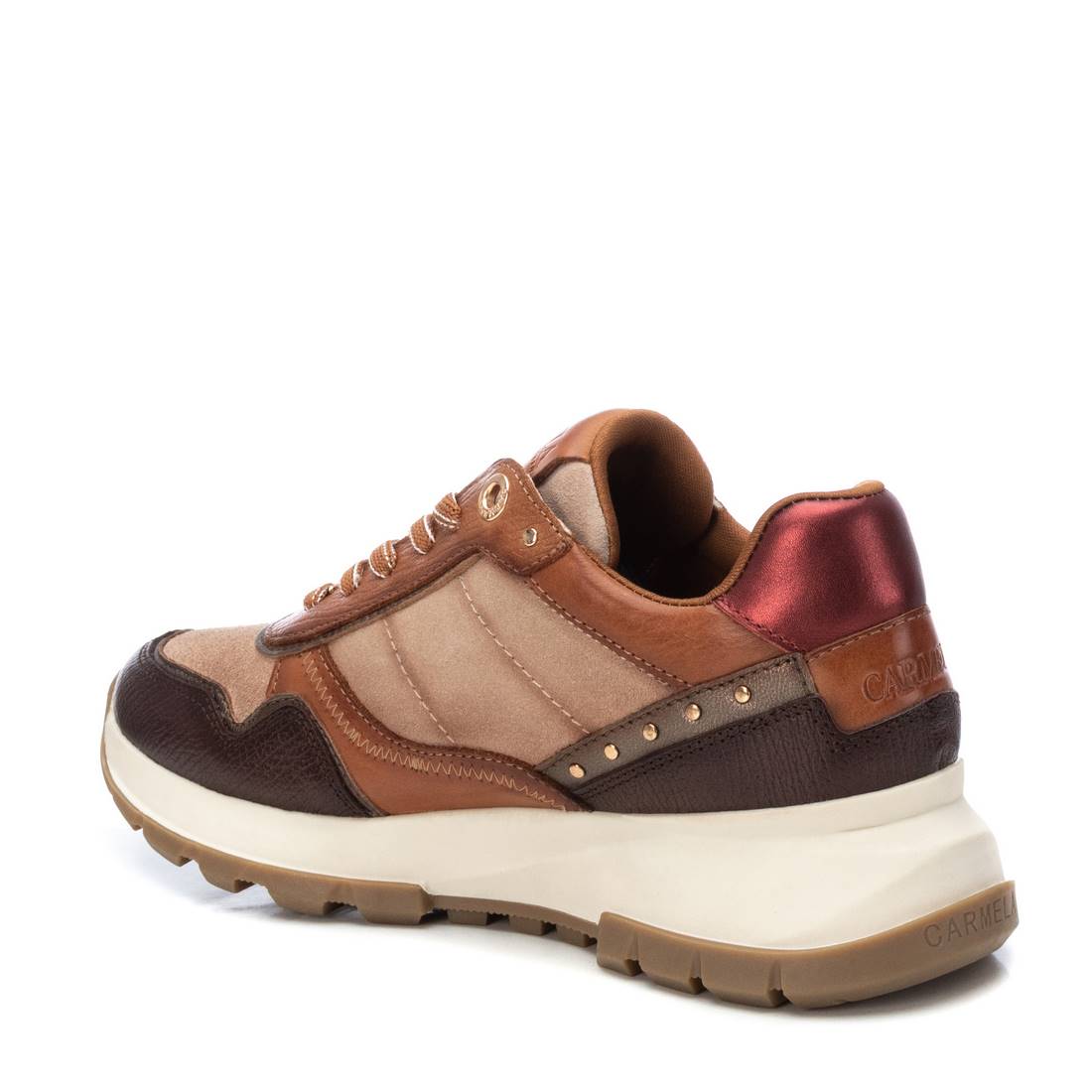 Carmela 16182701 sneakers cuir marron lacets femme