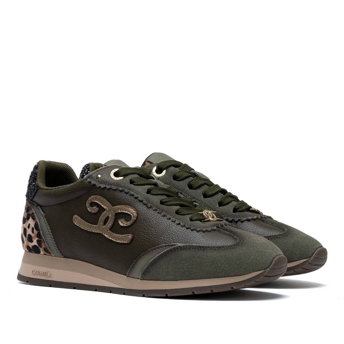 Carmela 16423405 baskets kaki lacets confort