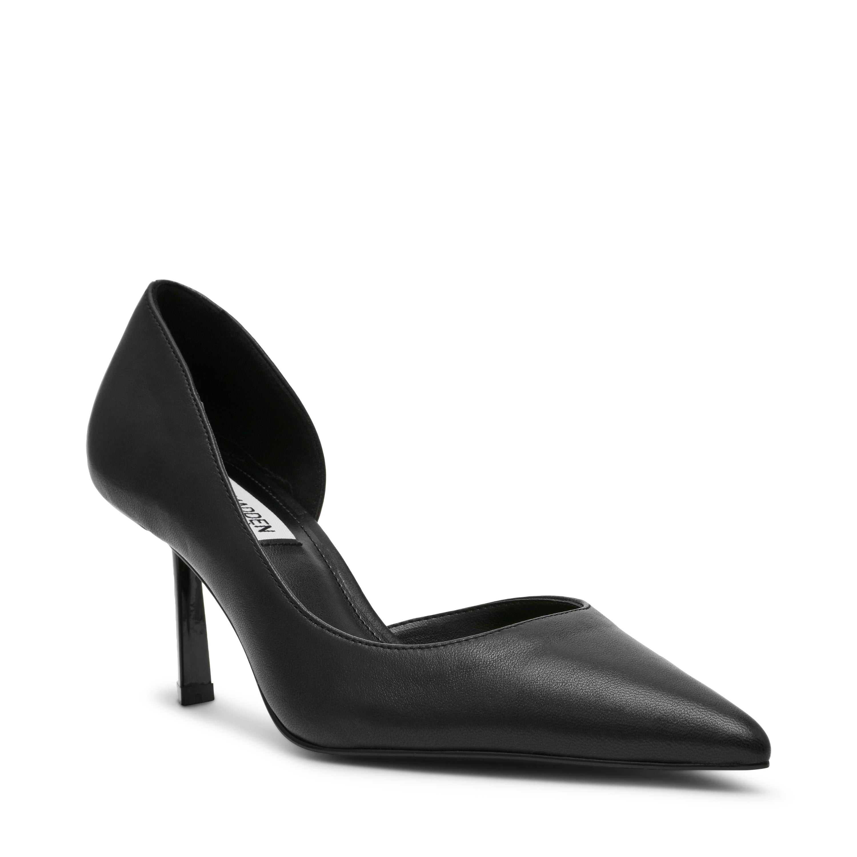 Steve Madden Vena escarpin cuir noir talon 8,5 cm