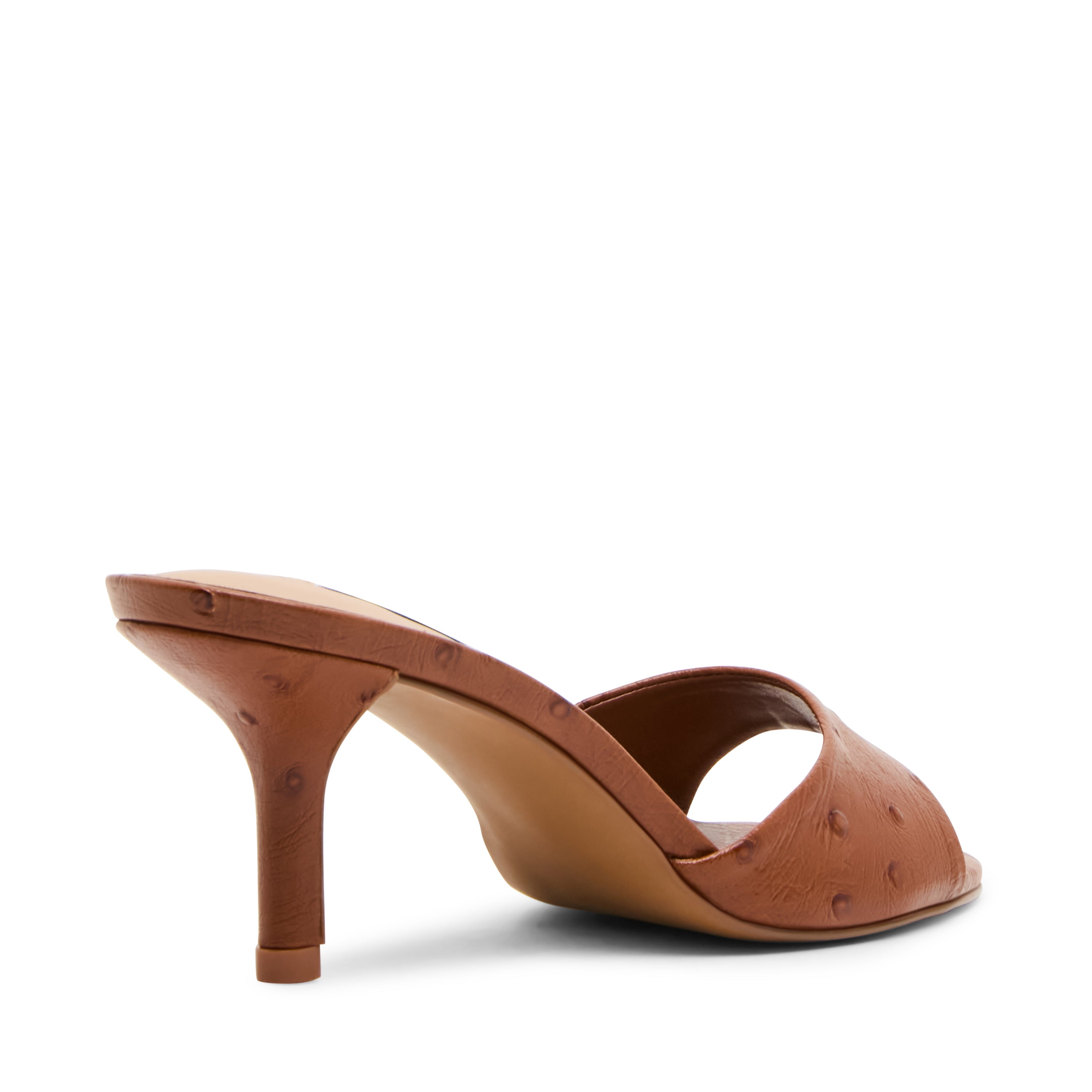 Steve Madden Kendrix-Ost mule cuir cognac talon 6,3 cm