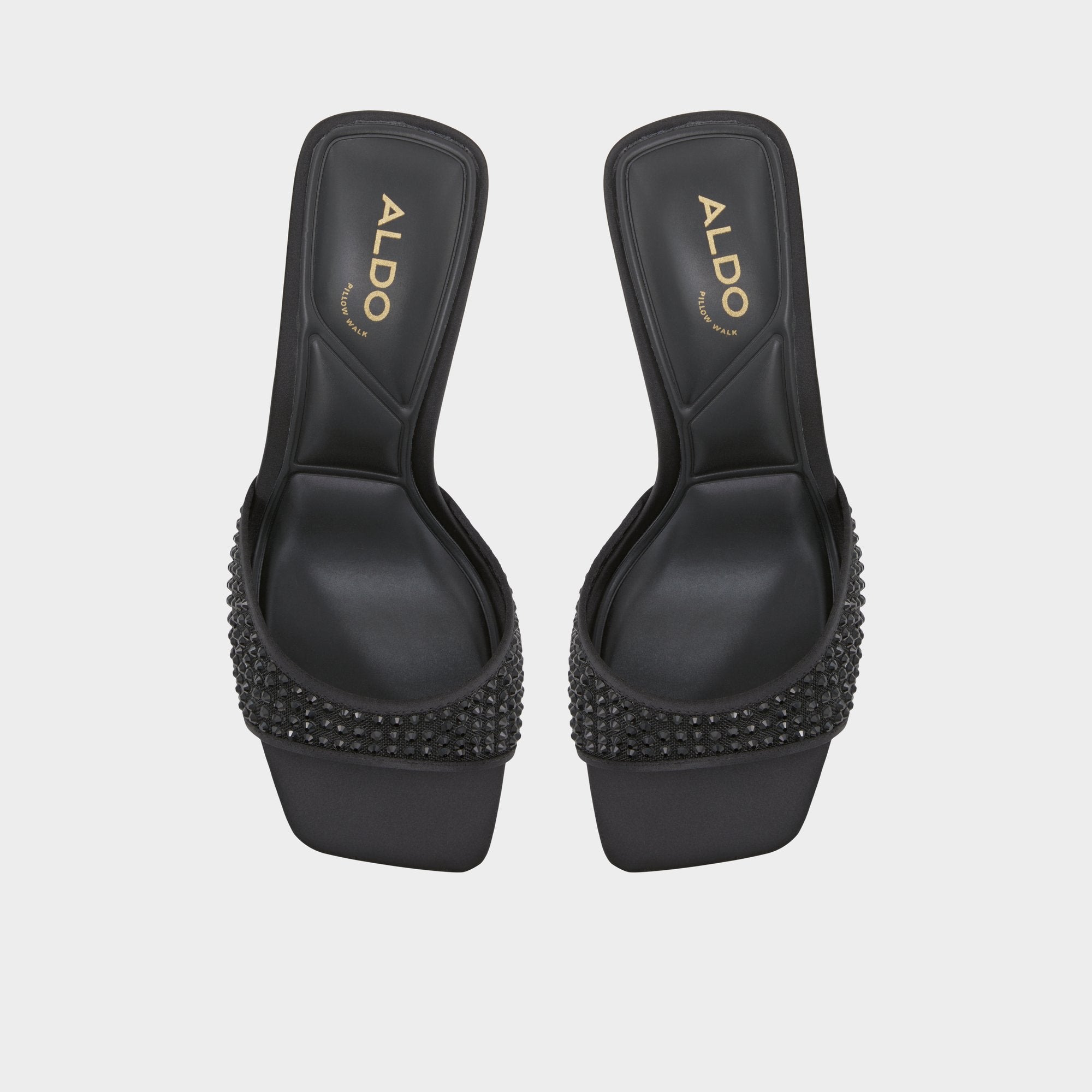 ALDO Agatha mules à talon noir à clous