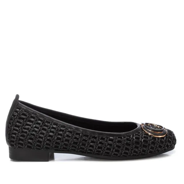 Carmela 16216804 ballerines femme noir raphia