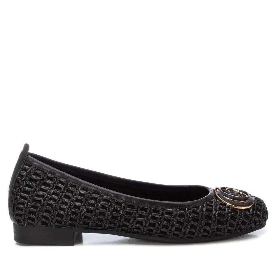 Carmela 16216804 ballerines femme noir raphia