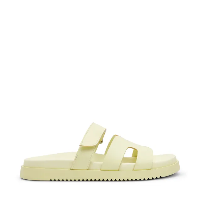 Steve Madden Missile sandale cuir jaune beurre