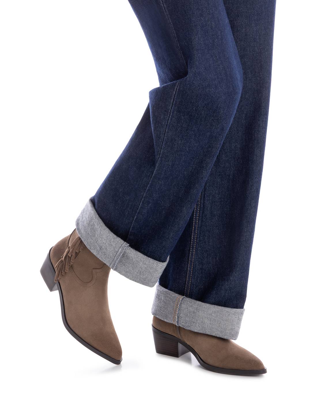 Carmela 16266302 bottines daim taupe santiag