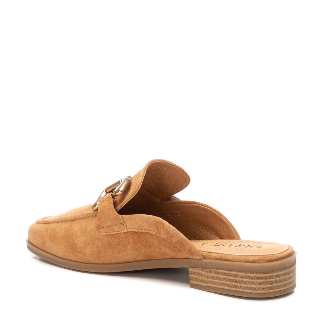 Carmela 16150502 sabots marron cuir mule plate