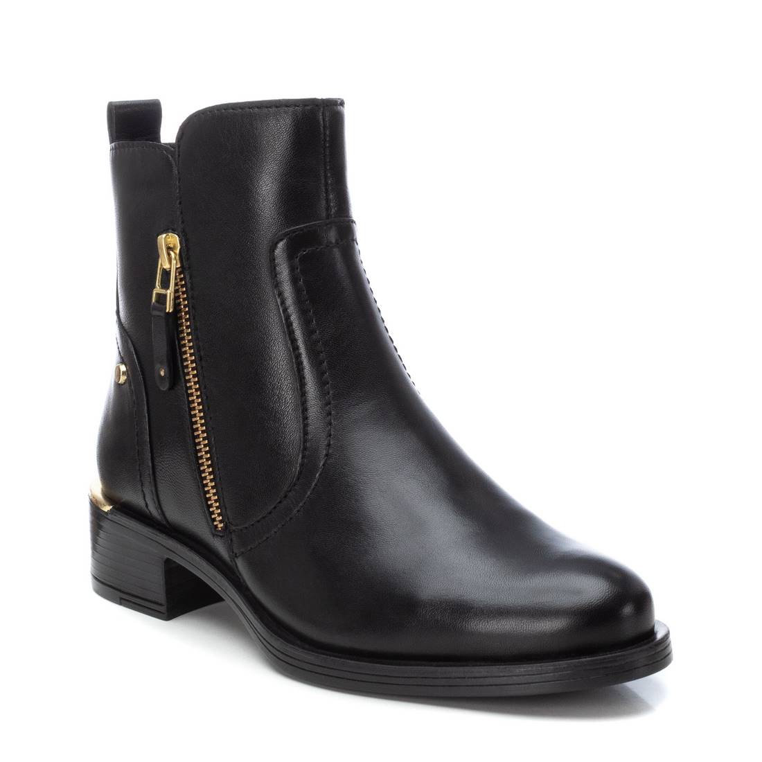 Carmela 16201702 bottine cuir noir talon 4 cm