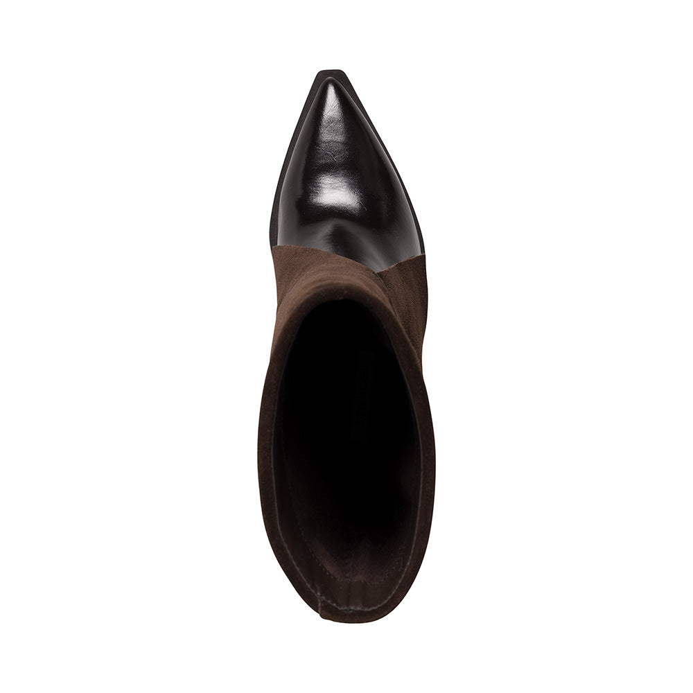 Steve Madden Mccoy bottines chocolat cuir talon 7 cm