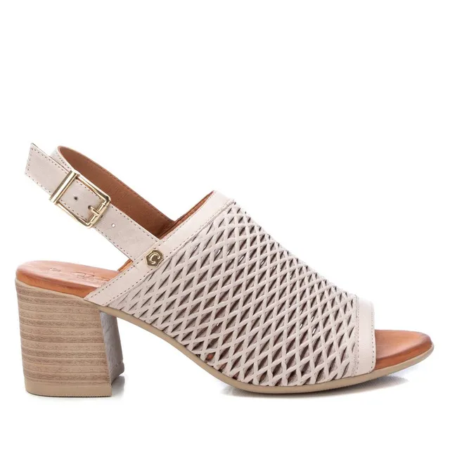 Carmela 16083702 sandale femme blanc cuir talon 8 cm