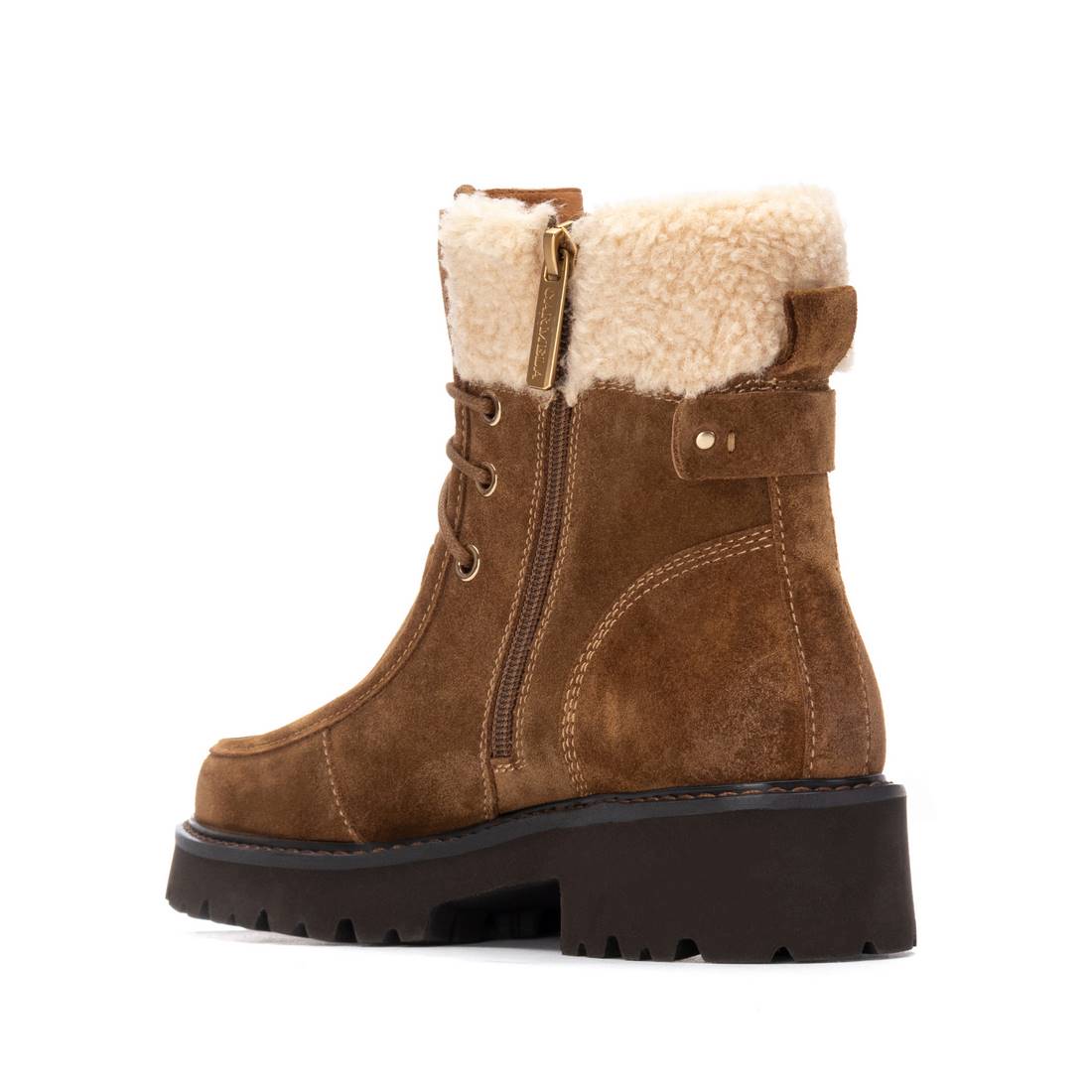 Carmela 16271702 bottine camel fourrée à lacets