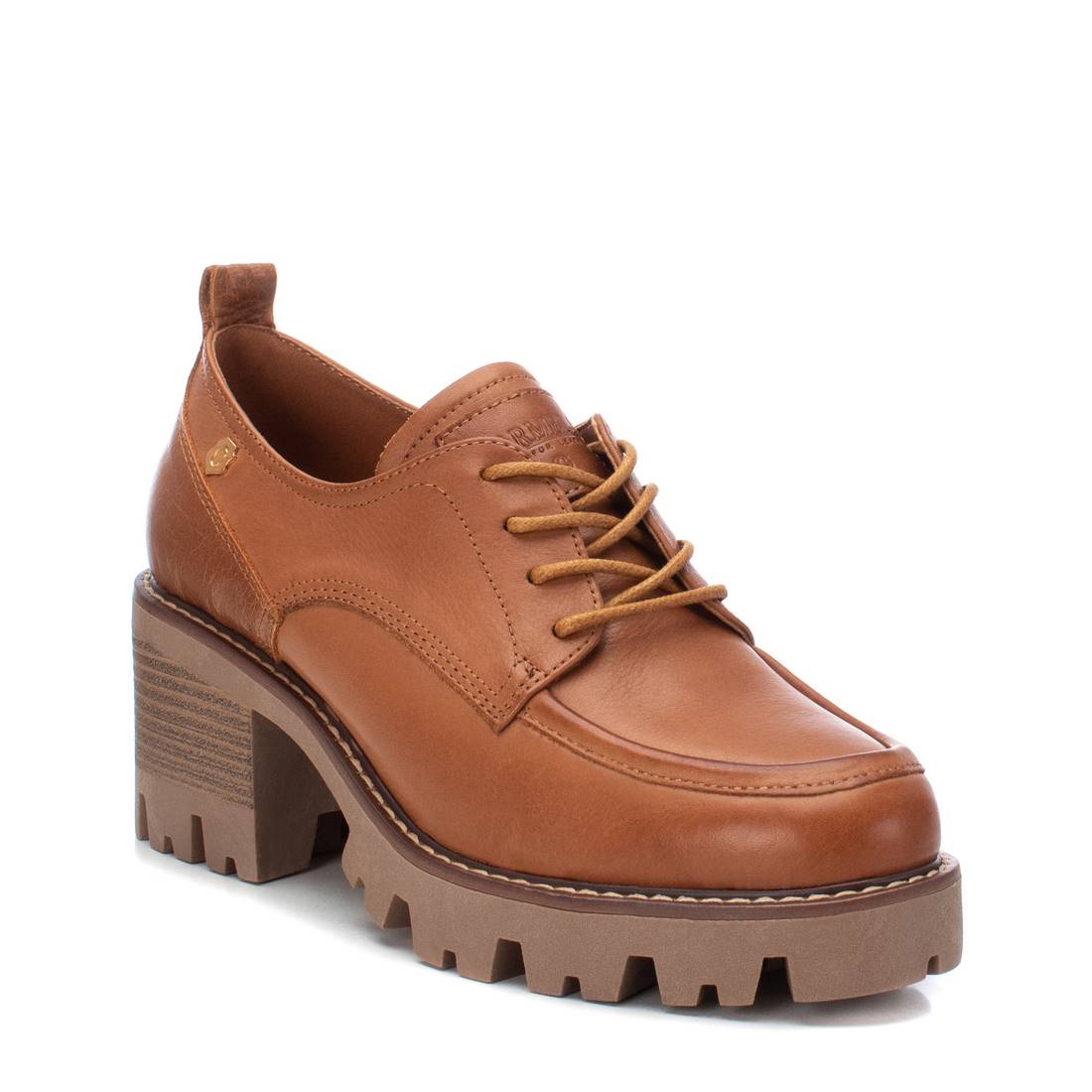 Carmela 16108901 derbies femme cuir marron talon 7 cm
