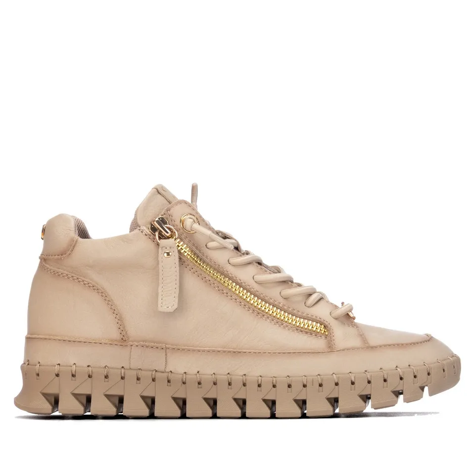 Carmela 16439202 bottines femme beige cuir lacets
