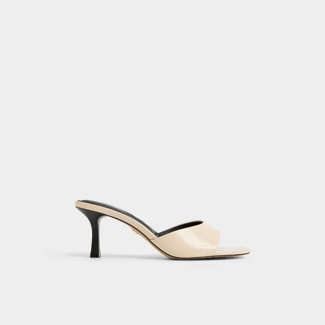 ALDO Annaberaen mule vernie noire petit talon