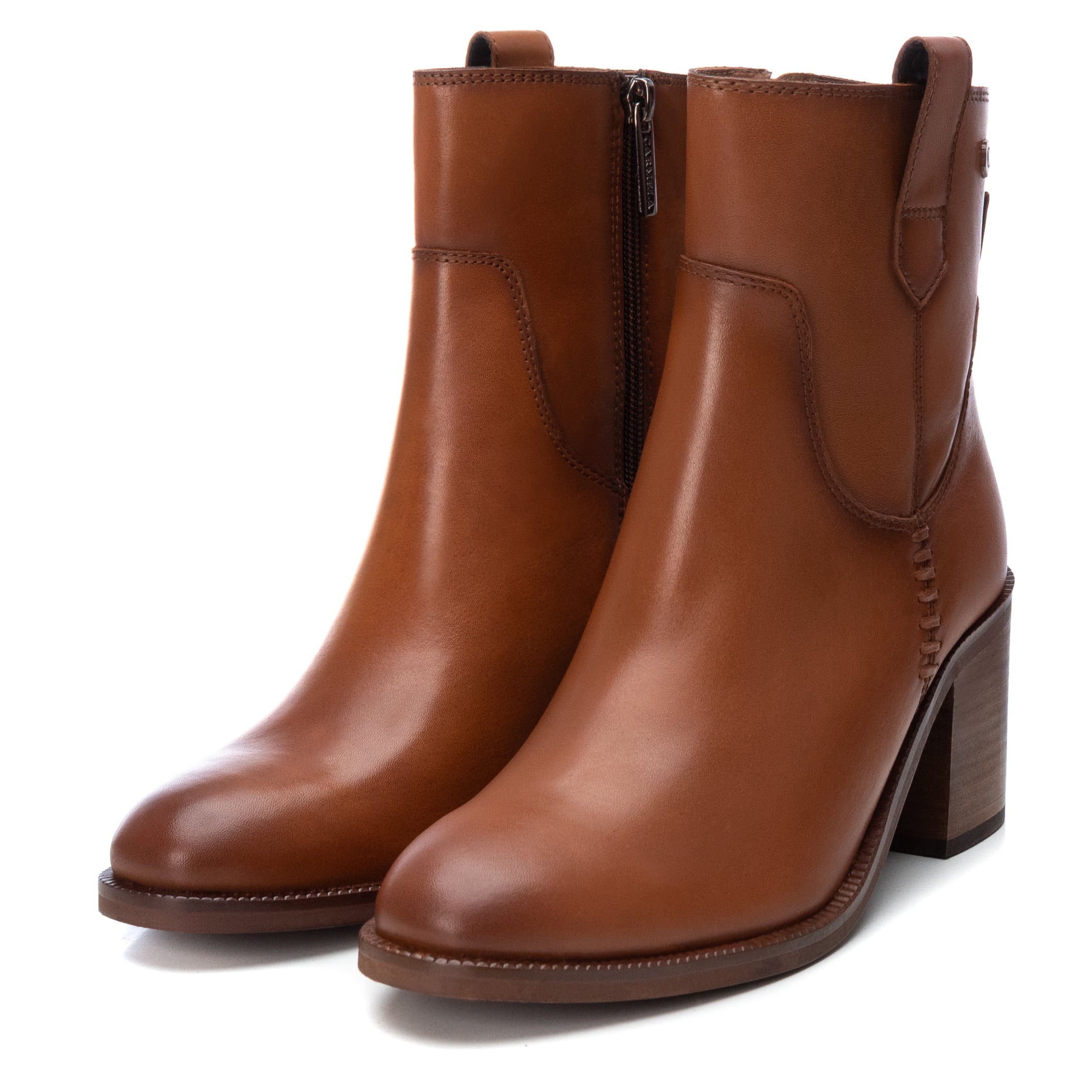Carmela 16005801 bottines femme cuir marron talon 7 cm