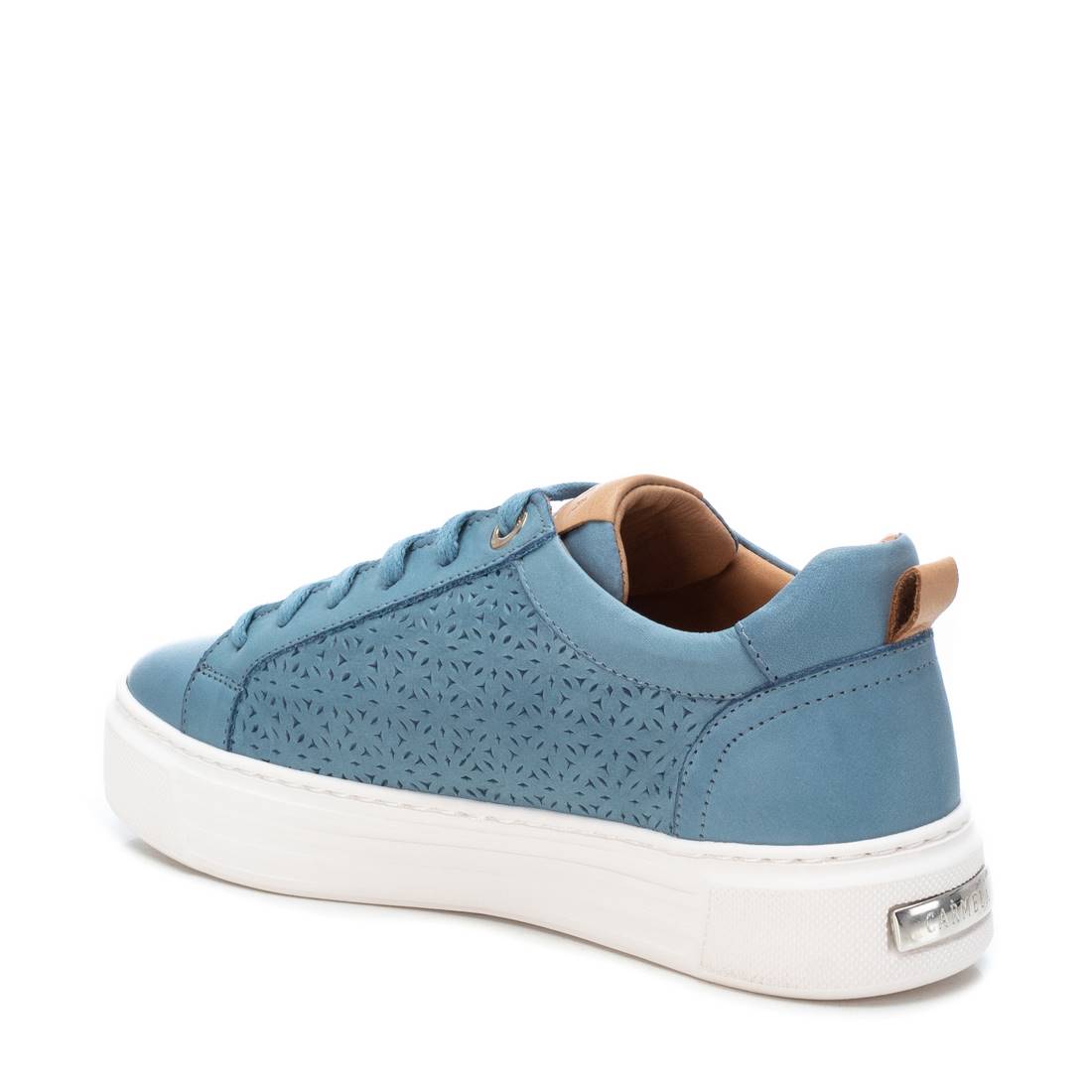 Carmela 16055806 basket bleu cuir ajouré