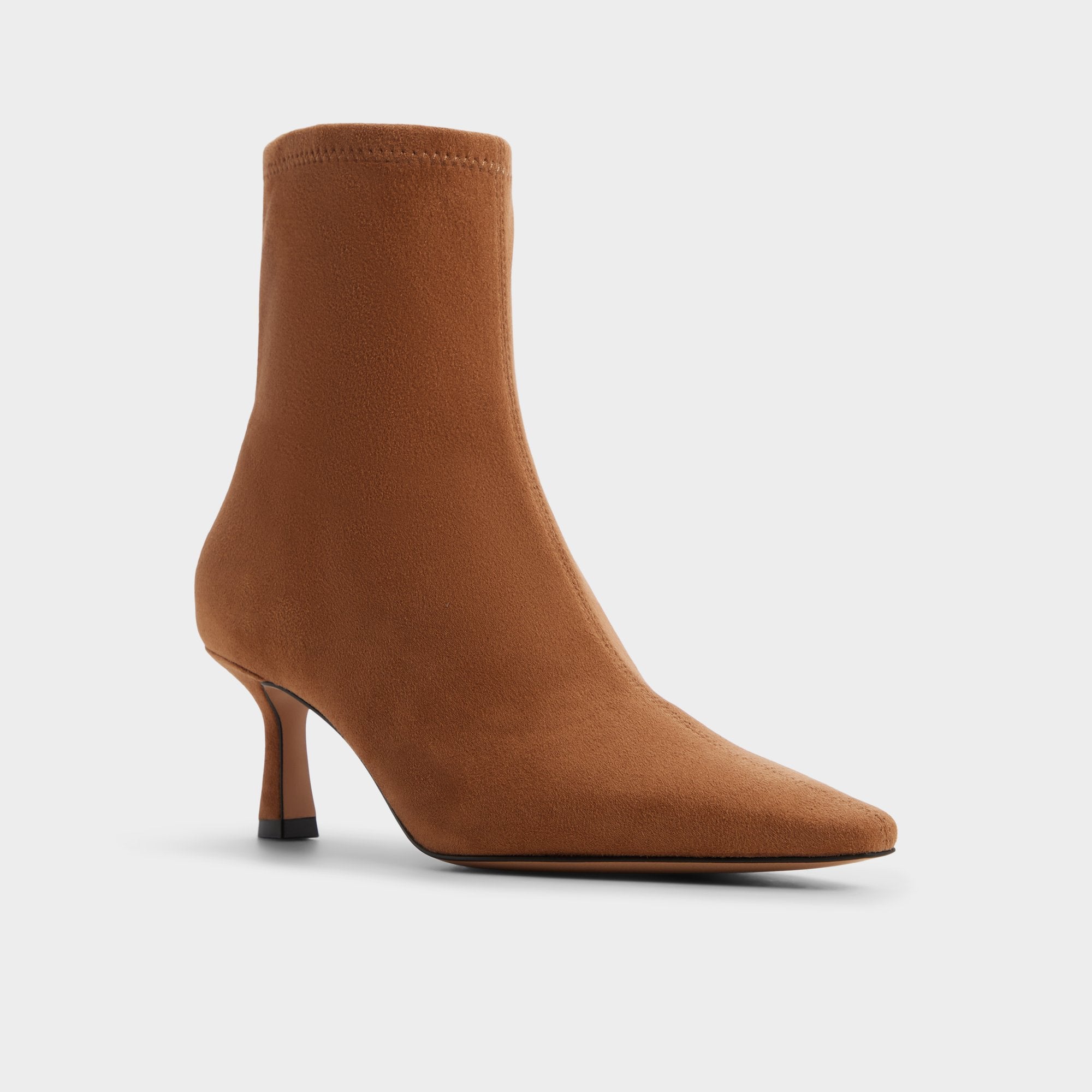 Aldo Gavamana escarpins femme suède marron talon chat