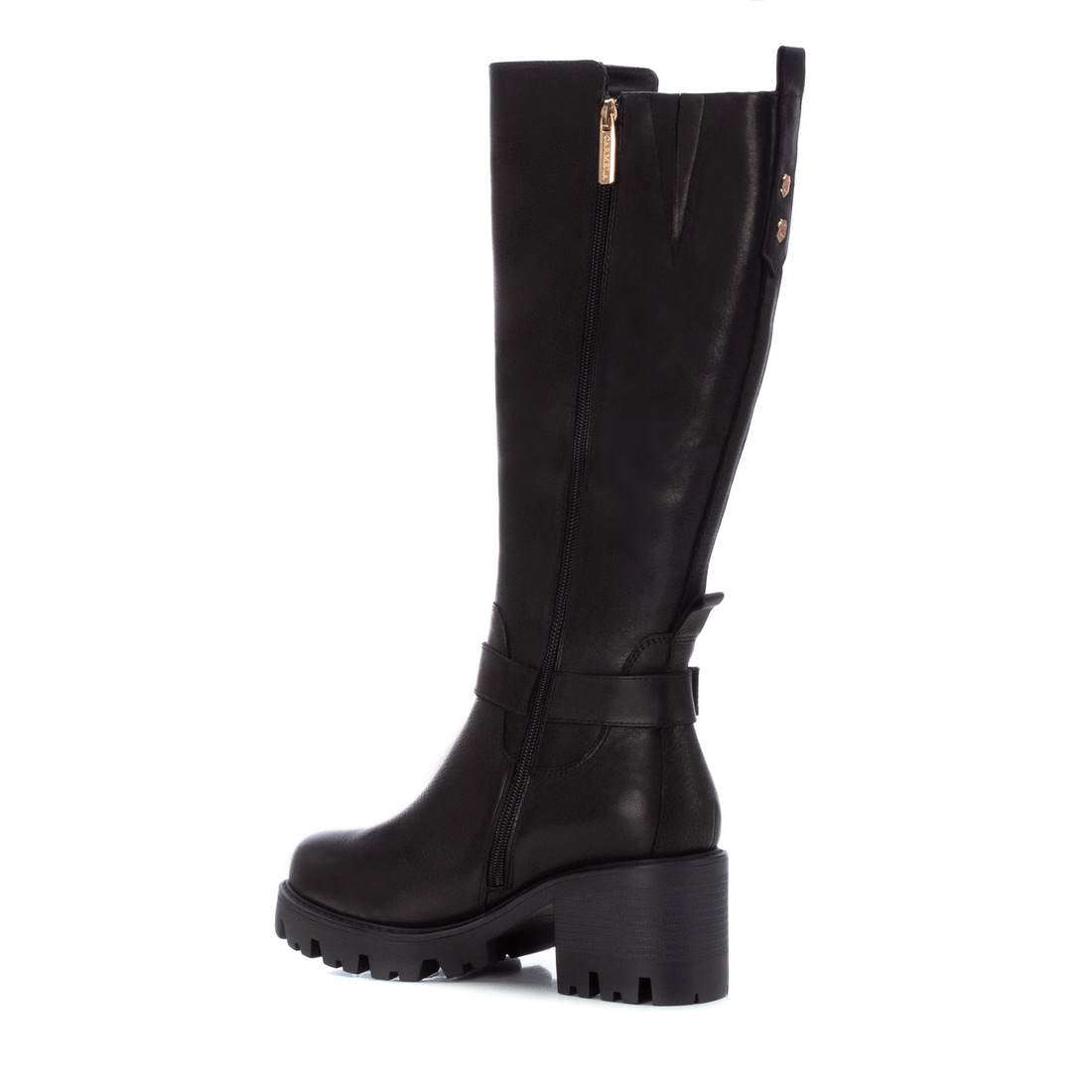 Carmela 16107701 bottes femme noir cuir talon 7 cm