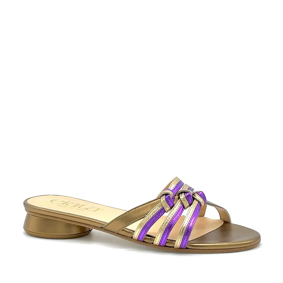 ELATA 15184-1 mules cuir bronze talon 1 cm