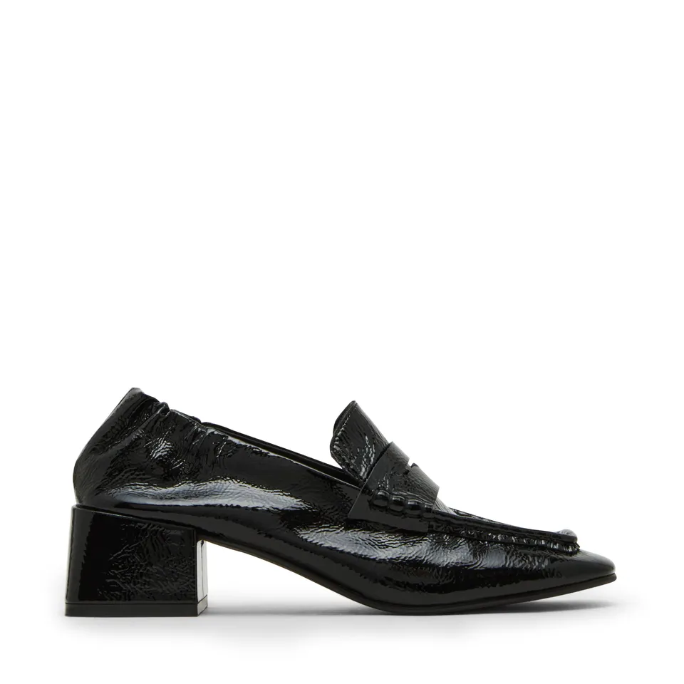 Steve Madden Estee escarpins noir verni froissé cuir